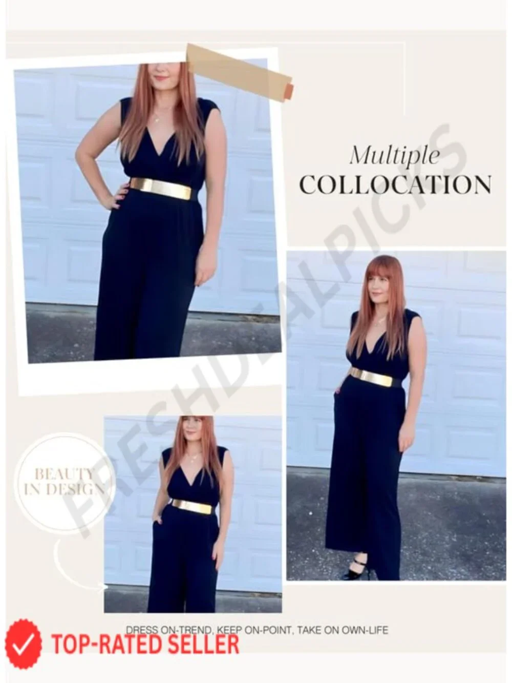Sleeveless Wide Leg Romper Jumpsuit V-Neck Stretch Casual